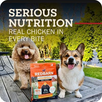 Show full view: Redbarn Powerfood Small Breed Recipe Chicken & Blueberry Grain-Free Air Dried Dog Food, 32-oz bag slide 3 of 12