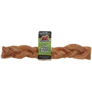Redbarn Premium 7" Braided Bully Sticks Dog Treats, 1 count