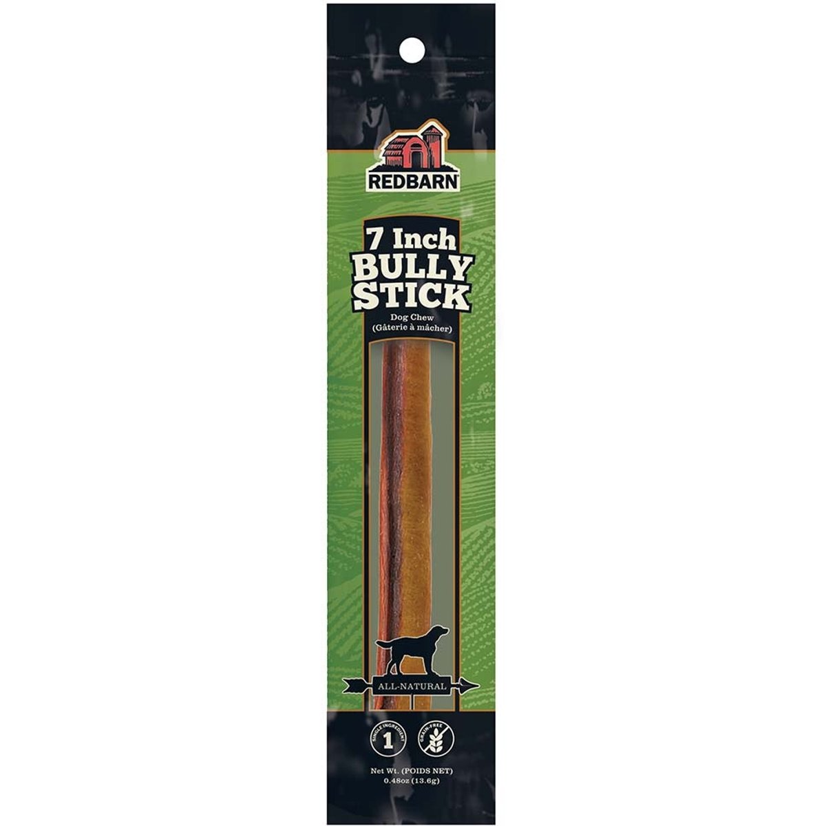 Redbarn Premium 7" Bully Sticks Dog Treat, 1 count