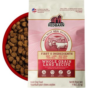 Redbarn Whole Grain Land Recipe Dry Dog Food, 4-lb bag