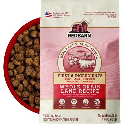 Redbarn Redbarn Whole Grain Land Recipe Dry Dog Food, 4-lb bag