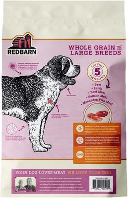 Show full view: Redbarn Whole Grain Large Breed Recipe Dry Dog Food, 15-lb bag slide 3 of 12