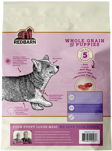 Redbarn Whole Grain Puppy Recipe Dry Dog Food