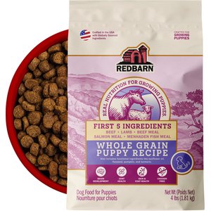 Redbarn Whole Grain Puppy Recipe Dry Dog Food, 4-lb bag