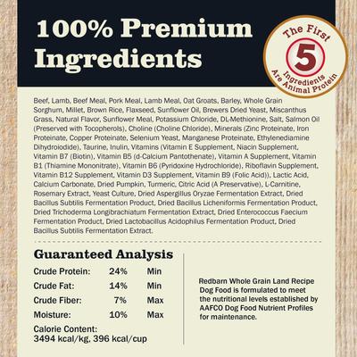 Show full view: Redbarn Whole Grain Puppy Recipe Dry Dog Food, 4-lb bag slide 8 of 12