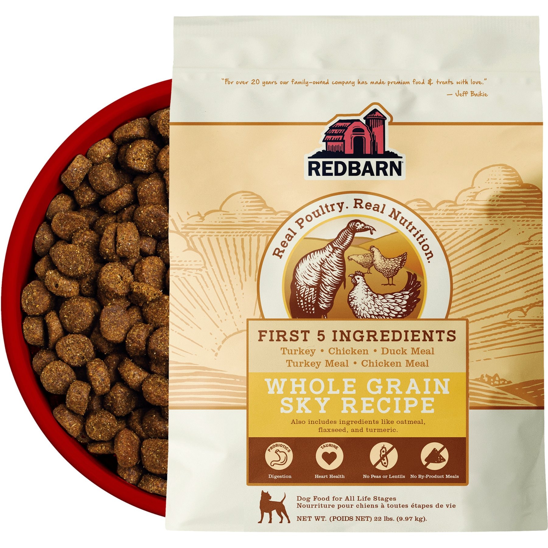 Redbarn Whole Grain Sky Recipe Dry Dog Food, 44-lb bundle