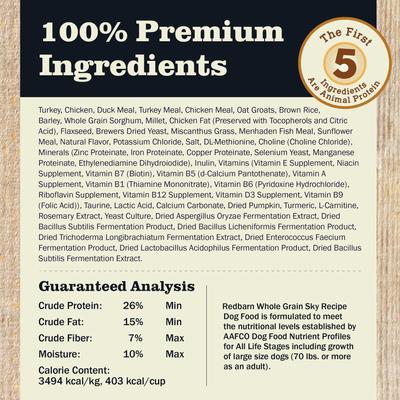 Show full view: Redbarn Whole Grain Sky Recipe Dry Dog Food, 22-lb bag slide 8 of 12