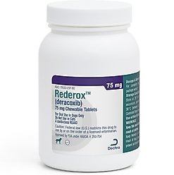 Rederox (Deracoxib) Chewable Tablets for Dogs, 75 mg, 30 tablets
