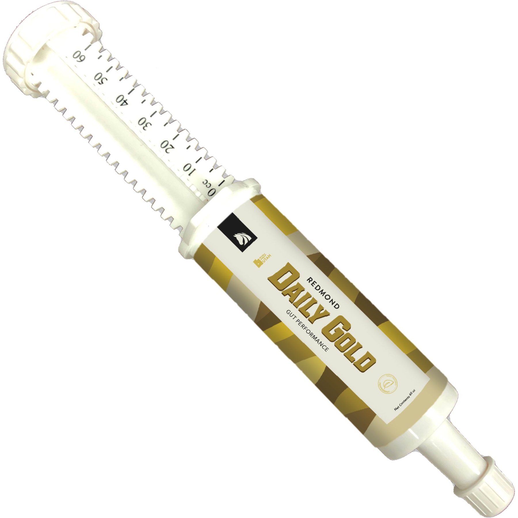 Redmond Equine Daily Gold Digestive Stress Relief Paste Horse Supplement, 70 cc syringe
