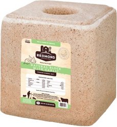 Redmond Natural Salt with Garlic Block Supplement for Farm Animals, 44-lb slide 2 of 3