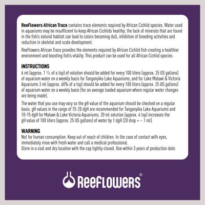Show full view: Reeflowers African Trace Fish Aquarium Water Conditioner, 17-fl oz bottle slide 3 of 7