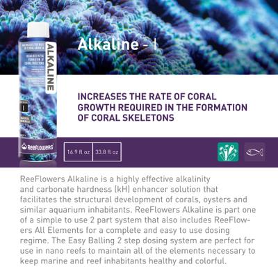 Show full view: Reeflowers Alkaline Easy Balling I Fish Aquarium Water Conditioner, 17-fl oz bottle slide 2 of 8