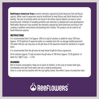 Show full view: Reeflowers American Trace Fish Aquarium Water Conditioner, 17-fl oz bottle slide 3 of 7