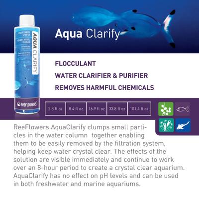 Show full view: Reeflowers Aqua Clarify Aquarium Water Clarifier & Purifier, 3000-mL bottle slide 2 of 7