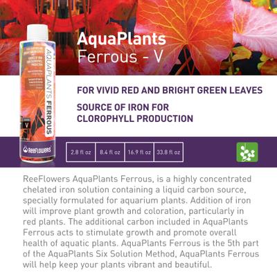 Show full view: Reeflowers Aqua Plants Ferrous Balling Set V Fish Aquarium Water Conditioner, 2.9-fl oz bottle slide 2 of 8