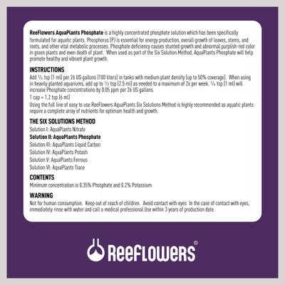 Show full view: Reeflowers Aqua Plants Phosphate Balling Set II Fish Aquarium Water Conditioner, 2.9-fl oz bottle slide 3 of 8