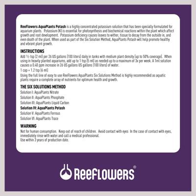 Show full view: Reeflowers Aqua Plants Potash Balling Set IV Fish Aquarium Water Conditioner, 17-fl oz bottle slide 3 of 8