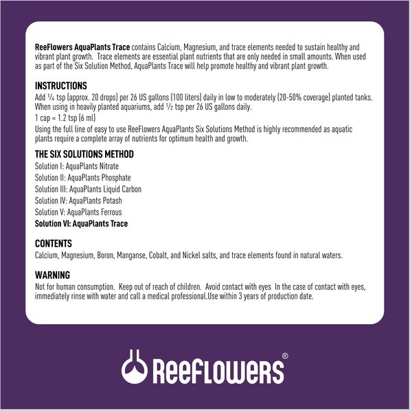 Show full view: Reeflowers Aqua Plants Trace Balling Set VI Fish Aquarium Water Conditioner, 8.5-fl oz bottle slide 3 of 8