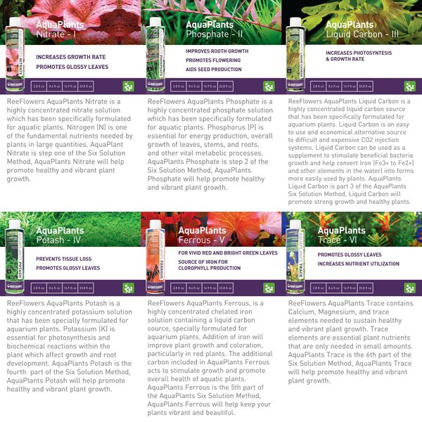Show full view: Reeflowers Aqua Plants Trace Balling Set VI Fish Aquarium Water Conditioner, 8.5-fl oz bottle slide 6 of 8