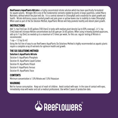 Show full view: Reeflowers AquaPlants Nitrate Solution I Aquarium Plant Treatment, 34-oz bottle slide 3 of 8