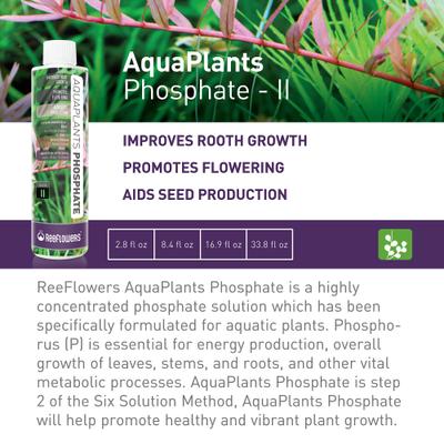 Show full view: Reeflowers AquaPlants Phosphate Solution II Aquarium Plant Treatment, 34-oz bottle slide 2 of 8