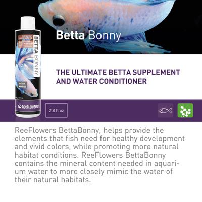 Show full view: Reeflowers Betta Bonny Fish Aquarium Water Conditioner, 2.9-fl oz bottle slide 2 of 7
