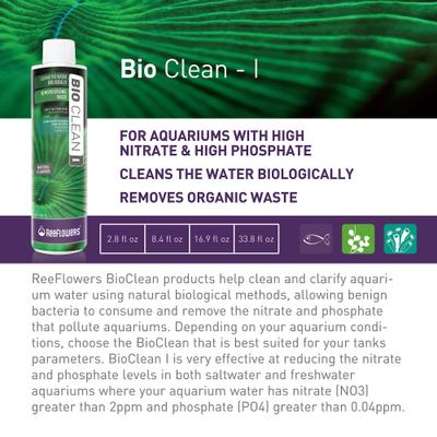 Show full view: Reeflowers BioClean I Aquarium Water Cleaner, 34-fl oz bottle slide 2 of 7