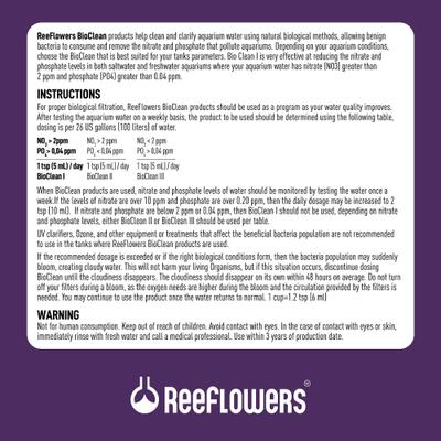 Show full view: Reeflowers BioClean I Aquarium Water Cleaner, 34-fl oz bottle slide 3 of 7