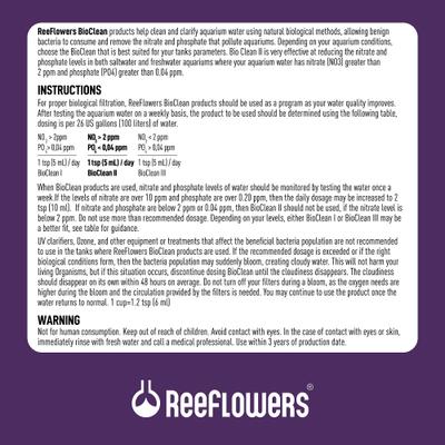 Show full view: Reeflowers BioClean II Aquarium Water Cleaner, 34-fl oz bottle slide 3 of 7