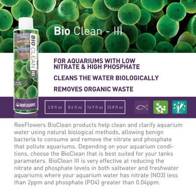 Show full view: Reeflowers BioClean III Aquarium Water Cleaner, 17-fl oz bottle slide 2 of 7