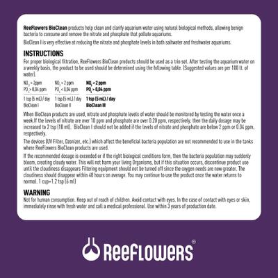 Show full view: Reeflowers BioClean III Aquarium Water Cleaner, 17-fl oz bottle slide 3 of 7