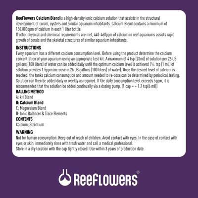 Show full view: Reeflowers Calcium Blend B Aquarium Water Treatment, 101-oz bottle slide 3 of 9