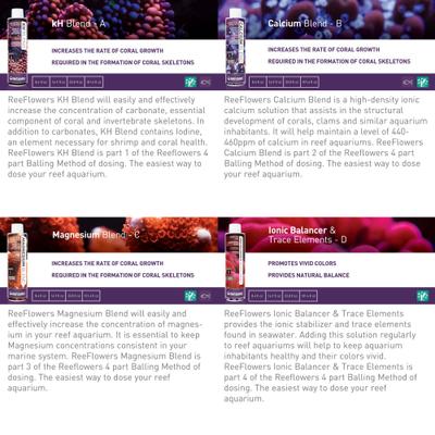 Show full view: Reeflowers Calcium Blend B Part Balling Fish Aquarium Water Conditioner, 8.5-fl oz bottle slide 6 of 8