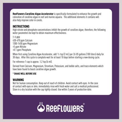 Show full view: Reeflowers Coralline Algae Accelerator Fish Aquarium Water Conditioner, 17-fl oz bottle slide 3 of 7