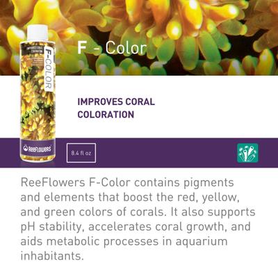 Show full view: Reeflowers F-Color Fish Aquarium Water Conditioner, 8.5-fl oz bottle slide 2 of 7