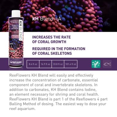 Show full view: Reeflowers kH Blend A Aquarium Water Treatment, 34-oz bottle slide 2 of 9