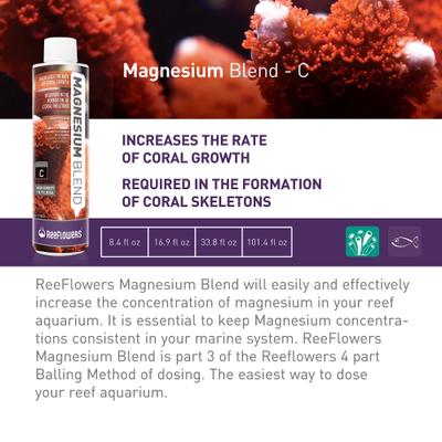 Show full view: Reeflowers Magnesium Blend C Aquarium Water Treatment, 34-oz bottle slide 2 of 9