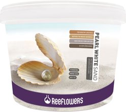 Reeflowers Pearl White Aquarium Sand, 0.5-1-mm, 15-lb tub