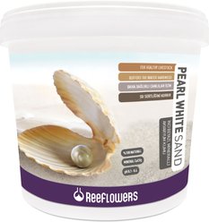 Reeflowers Pearl White Aquarium Sand, 0.5-1-mm, 55-lb tub