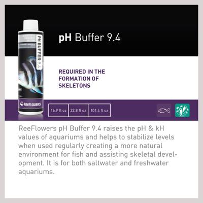 Show full view: Reeflowers pH Buffer 9.4 Fish Aquarium Water Conditioner, 17-fl oz bottle slide 2 of 7