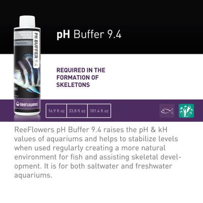 Show full view: Reeflowers pH Buffer 9.4 pH+ Aquarium Water Treatment, 34-oz bottle slide 2 of 7