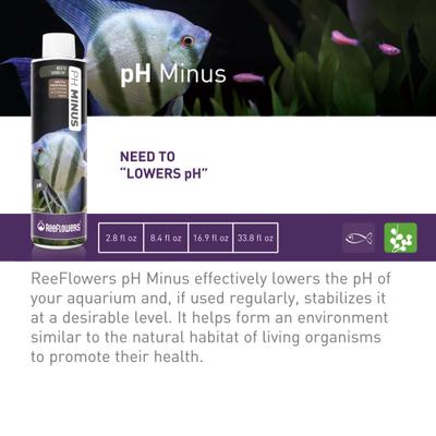 Show full view: Reeflowers pH Minus Fish Aquarium Water Conditioner, 8.5-fl oz bottle slide 2 of 7