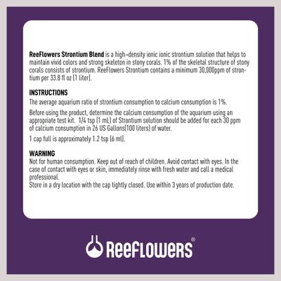 Show full view: Reeflowers Strontium Blend Fish Aquarium Water Conditioner, 8.5-fl oz bottle slide 3 of 7