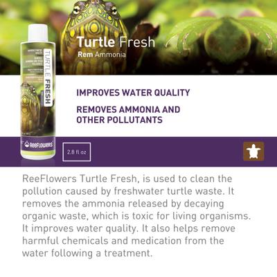 Show full view: Reeflowers Turtle Fresh RemAmmonia Fish Aquarium Water Conditioner, 2.9-fl oz bottle slide 2 of 7