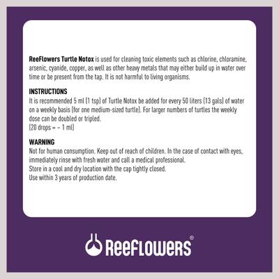 Show full view: Reeflowers Turtle NoTox Effective Fish Aquarium Water Conditioner, 2.9-fl oz bottle slide 3 of 7