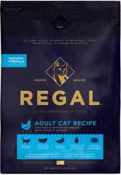Regal Pet Foods Adult Cat Recipe Chicken & Whitefish Meals Whole Grains Dry Cat Food, 12-lb bag