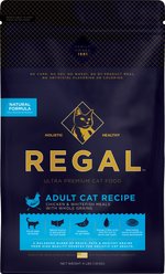 Regal Pet Foods Adult Cat Recipe Chicken & Whitefish Meals Whole Grains Dry Cat Food, 4-lb bag