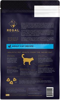 Show full view: Regal Pet Foods Adult Cat Recipe Chicken & Whitefish Meals Whole Grains Dry Cat Food, 4-lb bag slide 3 of 7