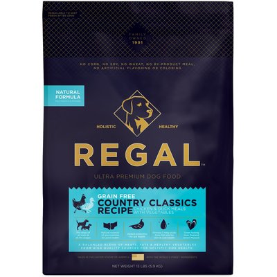 Regal Pet Foods Regal Pet Foods Country Classics Recipe Grain-Free Chicken & Duck Meals Dry Dog Food, 13-lb bag