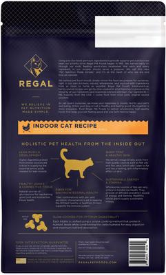 Show full view: Regal Pet Foods Indoor Cat Recipe Dry Cat Food, 4-lb bag slide 3 of 5